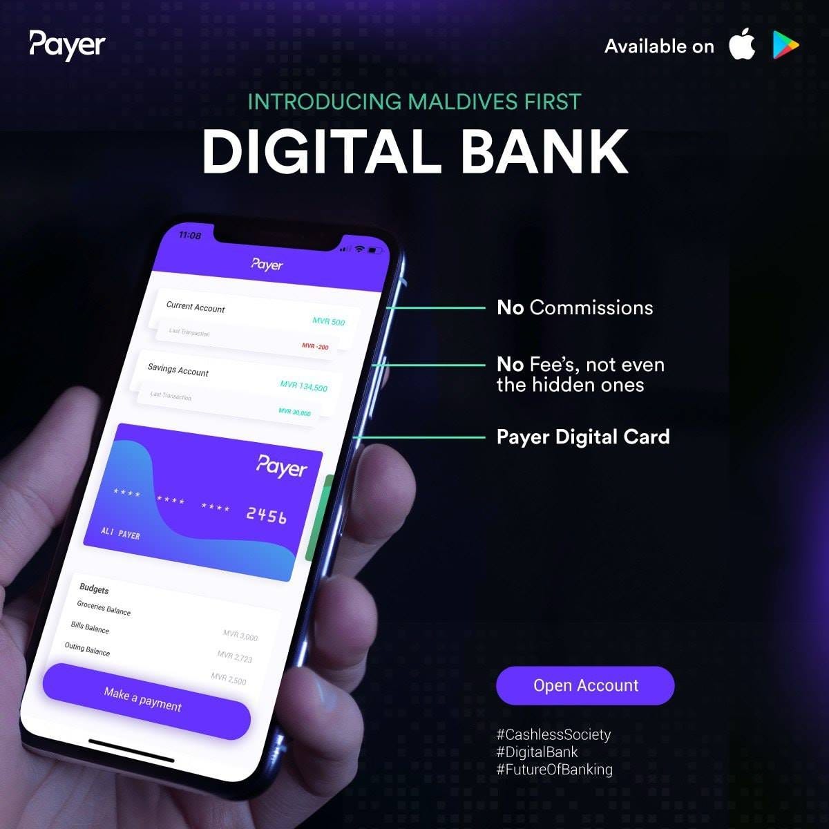 The April Fools announcement of the Maldives' first digital bank.