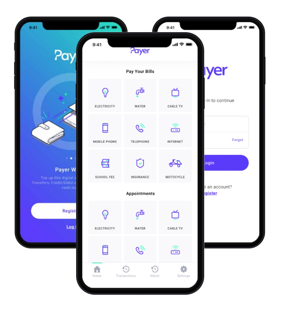 The bill services we want to bring together in one screen.